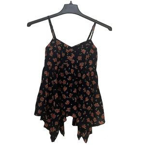 MUDD Floral Boho Drapey Juniors Top Size S